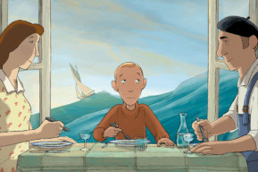Scena del film "Una barca in giardino"