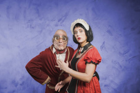 Locandina con gli attori Alessandro Riccio e Claudia Allodi